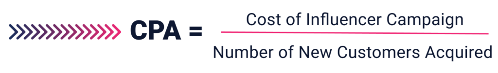 cost per acquisition formula